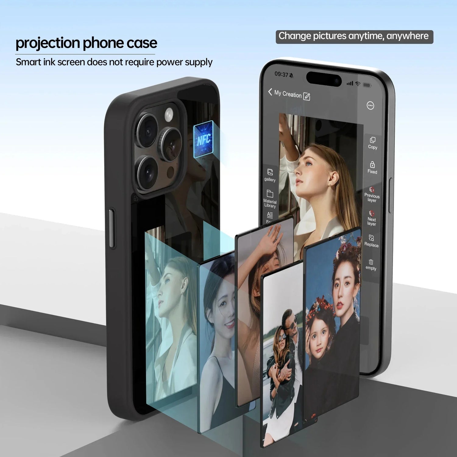 Creative cace™ Smart E-Ink iPhone Case